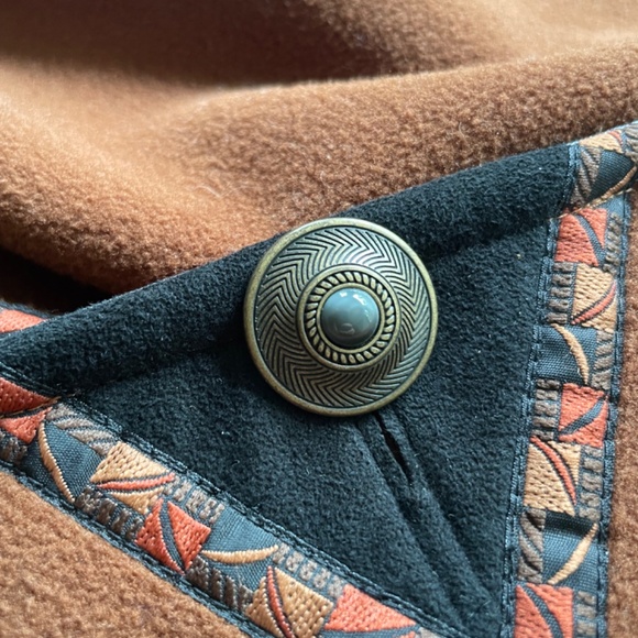 *Vintage 90's* Red Rover (M) brown polar tea fleece jacket - Picture 6 of 9